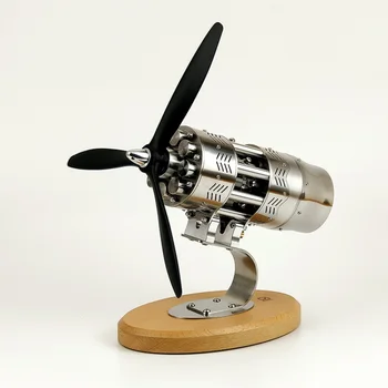 16-цилиндровый двигатель Стирлинга с перекосом, модель авиационного двигателя, Механическая Промышленная игрушка 16stl-2.0, Развивающие игрушки по физике