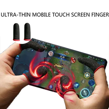 2 шт. для игр PUBG, рукав для пальцев, дышащий, защищающий от пота, противоскользящий чехол для пальцев, перчатки для большого пальца для мобильных игр