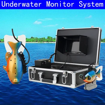 7-дюймовый цветной ЖК-эхолот HD 600TVL с 2 светодиодными камерами для рыбалки, подводная камера-эхолот, кабель длиной 20 м
