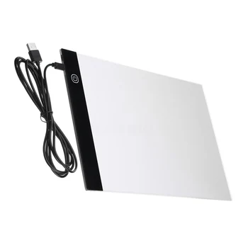 A4 USB LED Art Stencil Board Light Tracing Drawing Copy Pad Настольная Коробка
