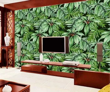 beibehang Пользовательские обои pictorial3d Европейская ретро ручная роспись тропических растений ностальгия фон для гостиной papel de parede