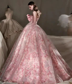 Индивидуальное розовое свадебное платье с топом в стиле вестерн, темперамент невесты Mori super fairy dream, роскошное платье звездного неба.