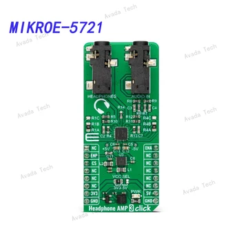 Инструмент для разработки аудиосистемы Avada Tech MIKROE-5721, усилитель для наушников, 3 щелчка мыши
