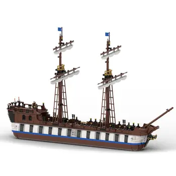 Модель Вооруженного торгового судна для Тематической серии Pirates 2423 Шт. MOC Build