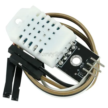 Модуль цифрового датчика температуры и влажности AM2302 DHT22 + печатная плата с кабелем для arduino