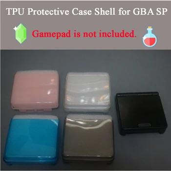 Мягкий защитный чехол из ТПУ для консольного контроллера GBA SP, прозрачный силиконовый чехол для защиты от царапин