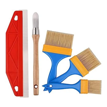 Набор инструментов для обрезки кистей Кисти для окраски краев Набор инструментов для обрезки кистей Пластиковые для стен Круглые декоративные кисти для покраски дома
