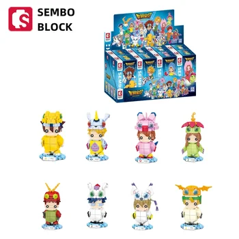 Оригинальные строительные блоки SEMBO BLOCKDigimon Adventure, модель Ягами Тайи, игрушка для мальчиков, классические аниме, детские украшения в подарок на день рождения