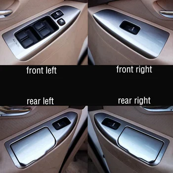 Рамка Крышки Панели Кнопочного Переключателя Стекла Переднего Левого Окна Автомобиля для Toyota Land Cruiser Prado 120 LC120 2003-2009