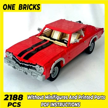 Строительные блоки Moc Модель серии автомобилей Speed Champion SS1970 Технические кирпичи для сборки своими руками, строительные игрушки для детей, праздничный подарок